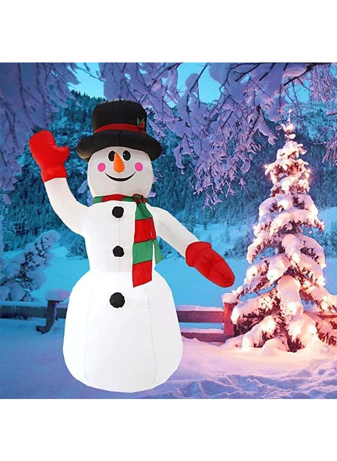 Geetanjali Crafts Geetanjali Crafts Christmas Inflatable Snowman Outdoor Blow Up Santa Builtin LED Lights with Tethers Stakes for Indoor Outdoor Party Holiday Yard Garden Lawn Decor 6 Ft  - Image 5