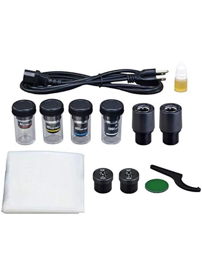 Arabest 40X-2500X Digital Trinocular Compound Siedentopf LED Microscope with Kohler Illuminator and 5MP Camera - Image 3