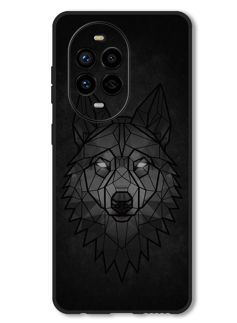 Theodor Case Compatible with Huawei Nova 13 Pro Protection Shockproof Bumper Cover Wolf Abstract - Image 1