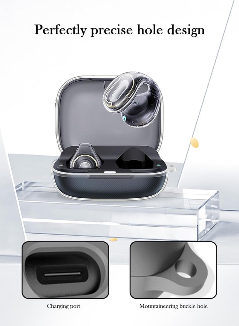 Silicone Case for Anker Soundcore C30i, Protective Cover with Carabiner and Cleaning Pen-Clear - Image 5