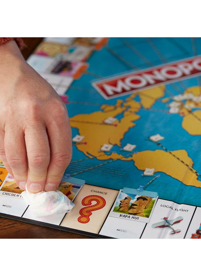 Monopoly - Travel World Tour Board Game, With Token Stampers and Dry-Erase Gameboard, Board Games for Family Game Night - Image 1