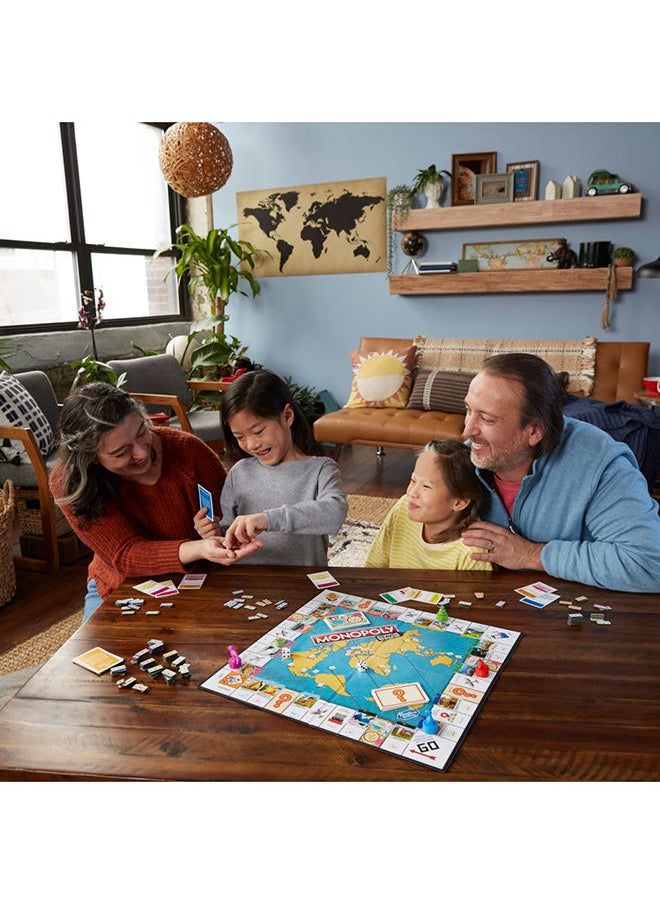 Monopoly - Travel World Tour Board Game, With Token Stampers and Dry-Erase Gameboard, Board Games for Family Game Night - Image 1