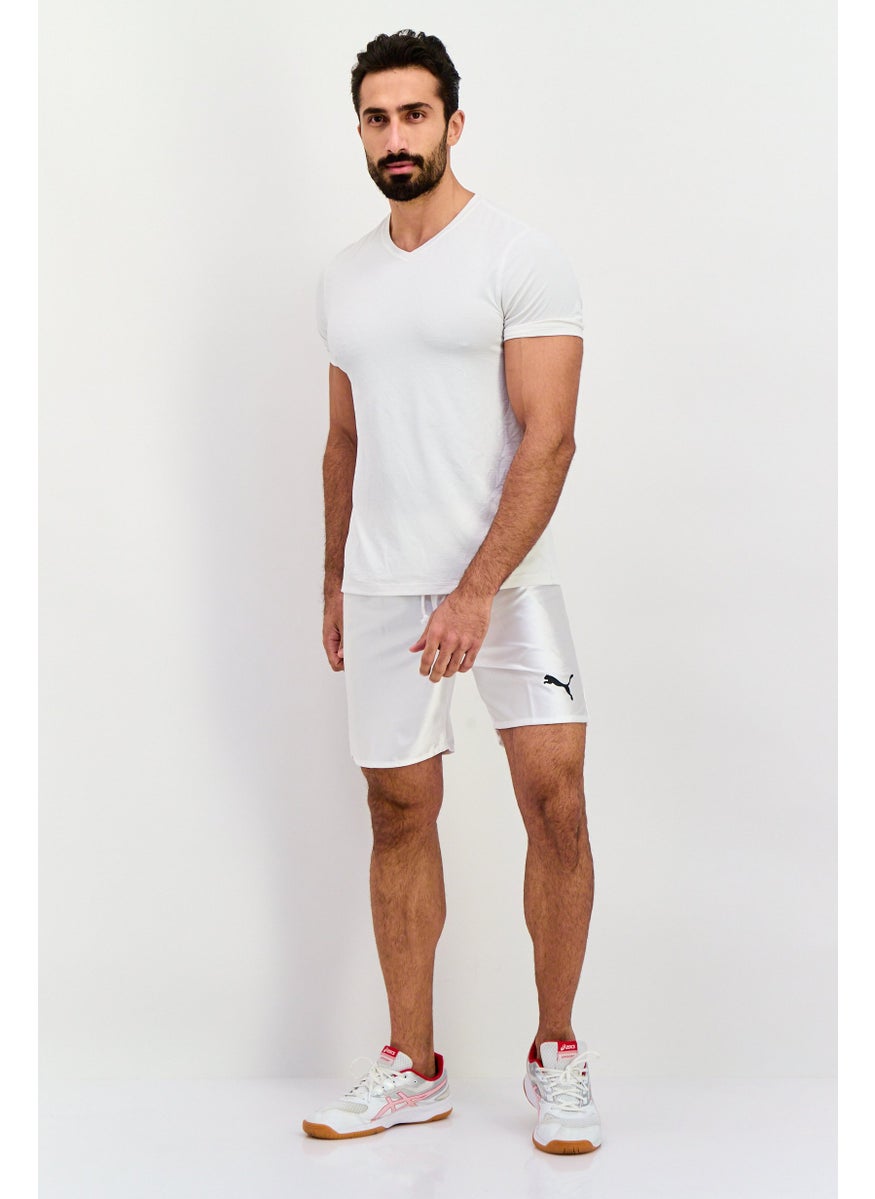 PUMA Men Sportswear Fit Drawstring Running Shorts, White  - Image 4