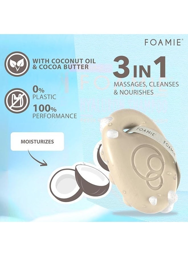 FOAMIE Coconut & Cacao Butter Body Bar - Image 2