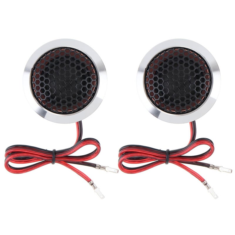 DriSentri Silk Dome Tweeters, 2pcs 1.5 Inch 250W T25 Aluminum Alloy High Efficiency Mini Dome Tweeter Speakers for Car Audio System - Image 1