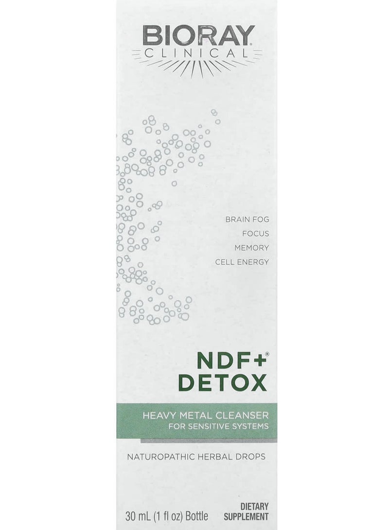 NDF+® Detox، منظف المعادن الثقيلة، 1 أونصة سائلة (30 مل)