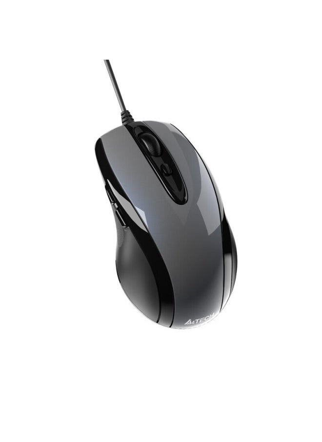 A4TECH A4tech N-708x Wired Mouse, Laptop And Desktop Computer Office Home Portable Mouse, Adjustable Dpi, Customizable Side Buttons, Usb Interface, High Bright Iron Gray  - Image 3