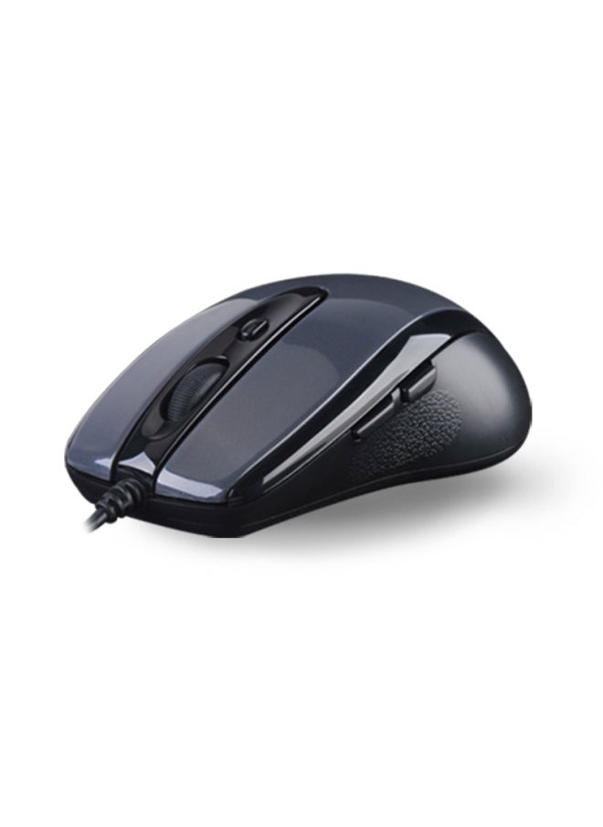 A4TECH A4tech N-708x Wired Mouse, Laptop And Desktop Computer Office Home Portable Mouse, Adjustable Dpi, Customizable Side Buttons, Usb Interface, High Bright Iron Gray  - Image 2