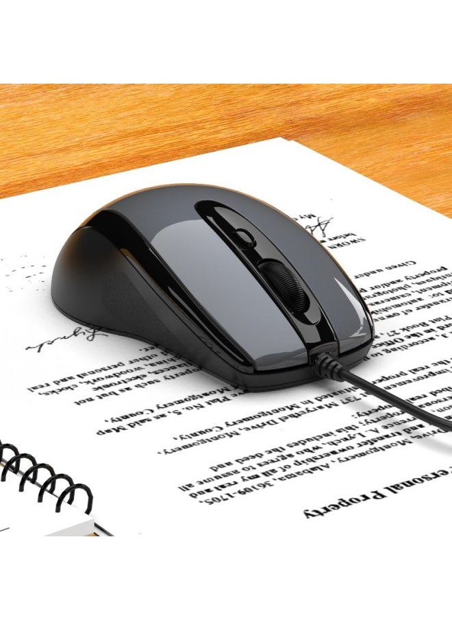 A4TECH A4tech N-708x Wired Mouse, Laptop And Desktop Computer Office Home Portable Mouse, Adjustable Dpi, Customizable Side Buttons, Usb Interface, High Bright Iron Gray  - Image 4