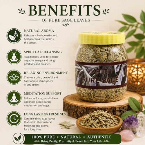 Kriti Creations Pure Sage Leaves (Pack of 2) - Image 5