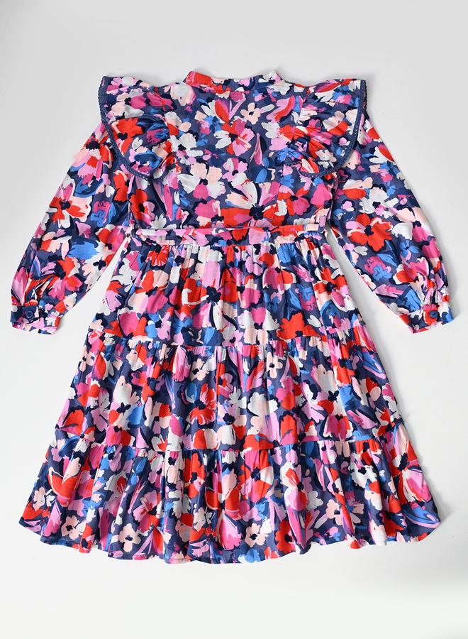 بيلا مودا فستان بطبقات بنقشة الزهور - Image 3