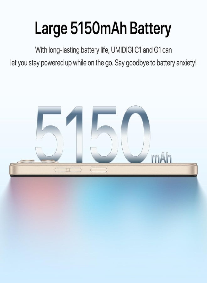 أوميديجي هاتف UMIDIGI G1 ثنائي الشريحة، يدعم شبكات الجيل الرابع LTE، مفتوح الشبكة عالميًا، معالج Unisoc T610 بتردد يصل إلى 1.8 جيجاهرتز، ذاكرة داخلية 3+32 جيجابايت قابلة للتوسيع حتى 256 جيجابايت، شاشة 6.52 بوصة عالية الدقة، بطارية 5150 مللي أمبير، كاميرا خلفية ثلاثية 8 ميجابكسل + 5 ميجابكسل + 2 ميجابكسل، نظام تحديد المواقع العالمي GPS - Image 4