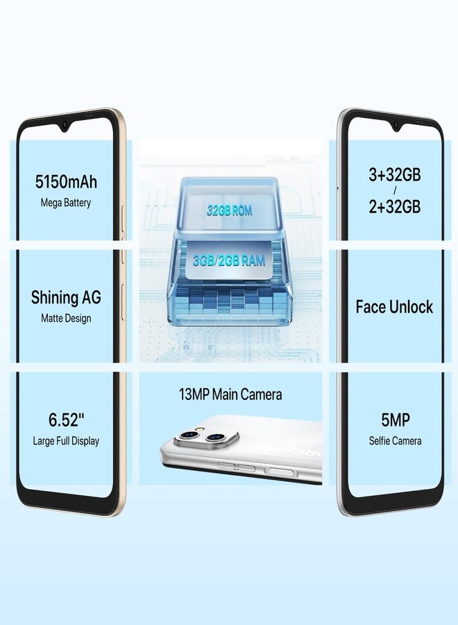 أوميديجي هاتف UMIDIGI G1 ثنائي الشريحة، يدعم شبكات الجيل الرابع LTE، مفتوح الشبكة عالميًا، معالج Unisoc T610 بتردد يصل إلى 1.8 جيجاهرتز، ذاكرة داخلية 3+32 جيجابايت قابلة للتوسيع حتى 256 جيجابايت، شاشة 6.52 بوصة عالية الدقة، بطارية 5150 مللي أمبير، كاميرا خلفية ثلاثية 8 ميجابكسل + 5 ميجابكسل + 2 ميجابكسل، نظام تحديد المواقع العالمي GPS - Image 5