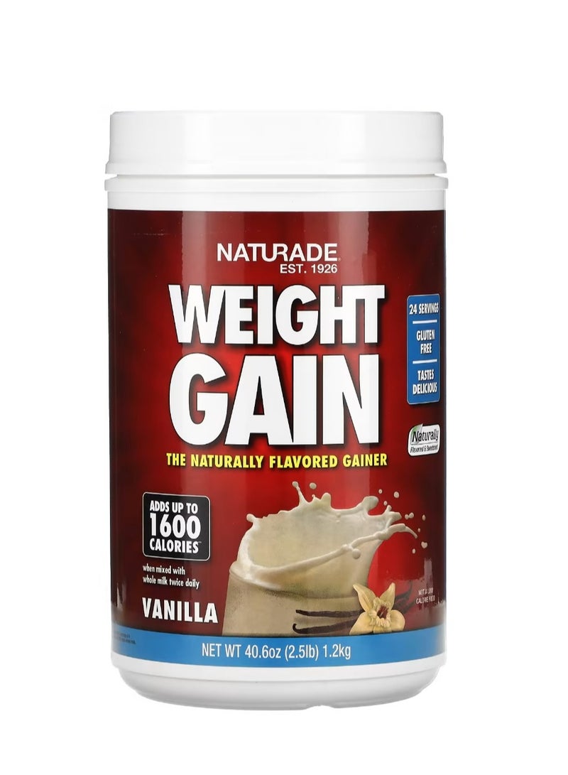 ناتورادي زيادة الوزن بالفانيليا 2.5 رطل (1.2 كجم) - Image 1