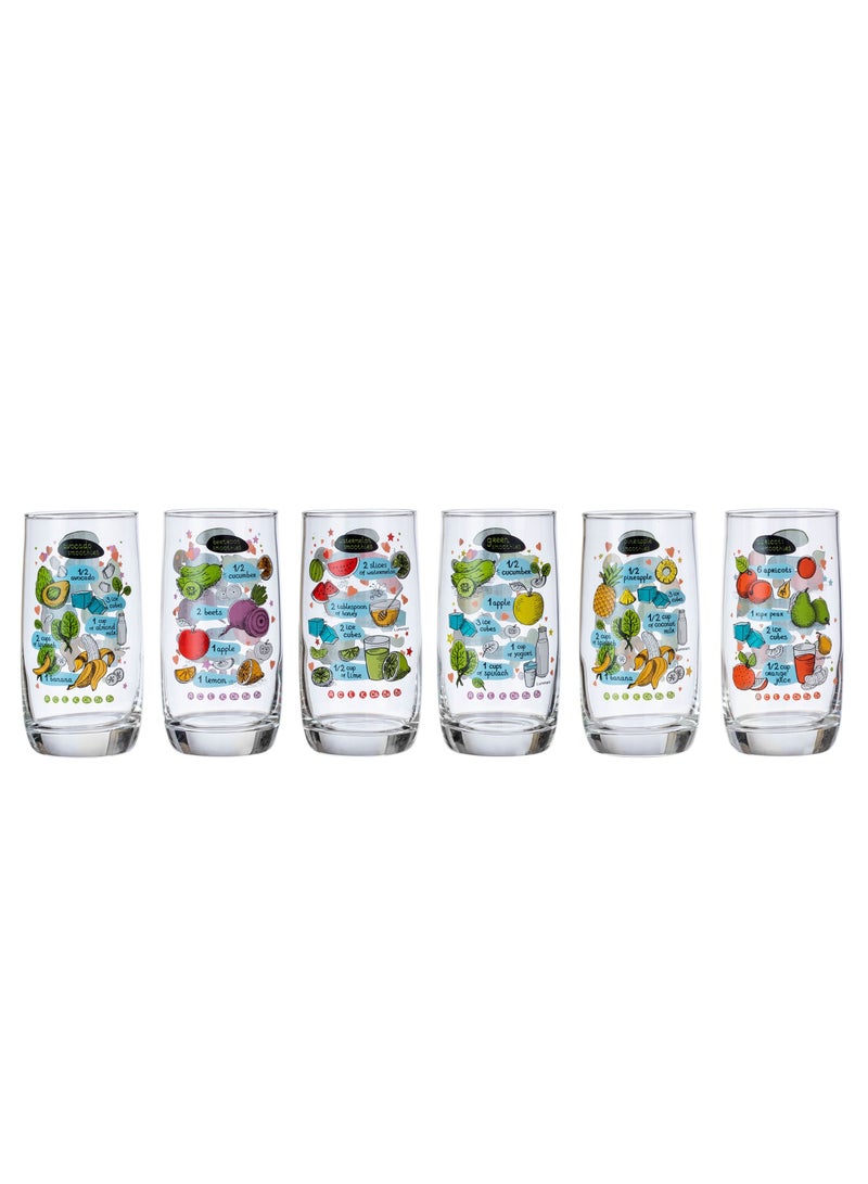 لومينارك طقم كاسات شرب زجاج ملونة و متعددة الاستخدام - Image 1