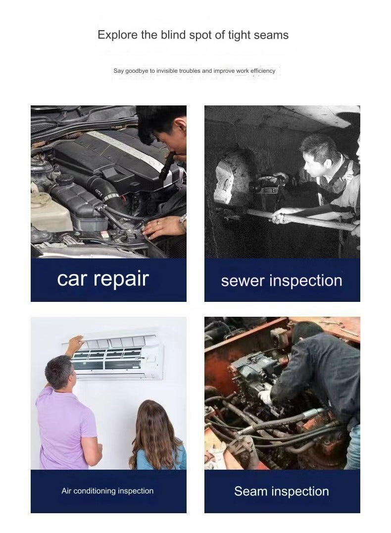 Beauenty Endoscope Camera with Light, 7mm Endoscope with 6 LED Lights, IP67 Waterproof Inspection Camera,For Android Smartphone Table iPad PC(2 M) - Image 3