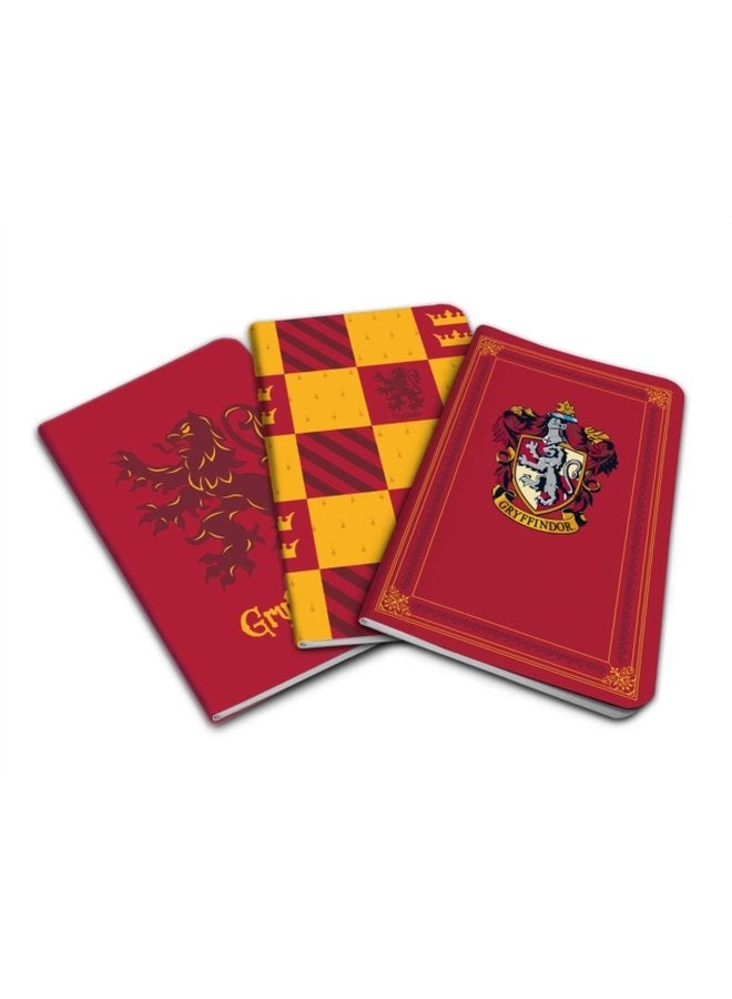 Harry Potter Gryffindor Pocket Notebook Collection Set of 3 - Paperback