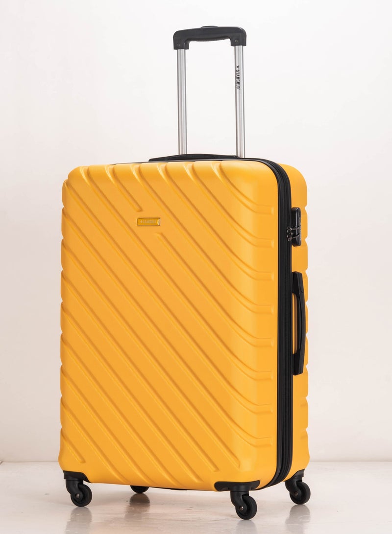 ستارجولد 4 عبوات من عربة أمتعة مقفلة ذات رقم دوار للجانب الصلب - Image 2