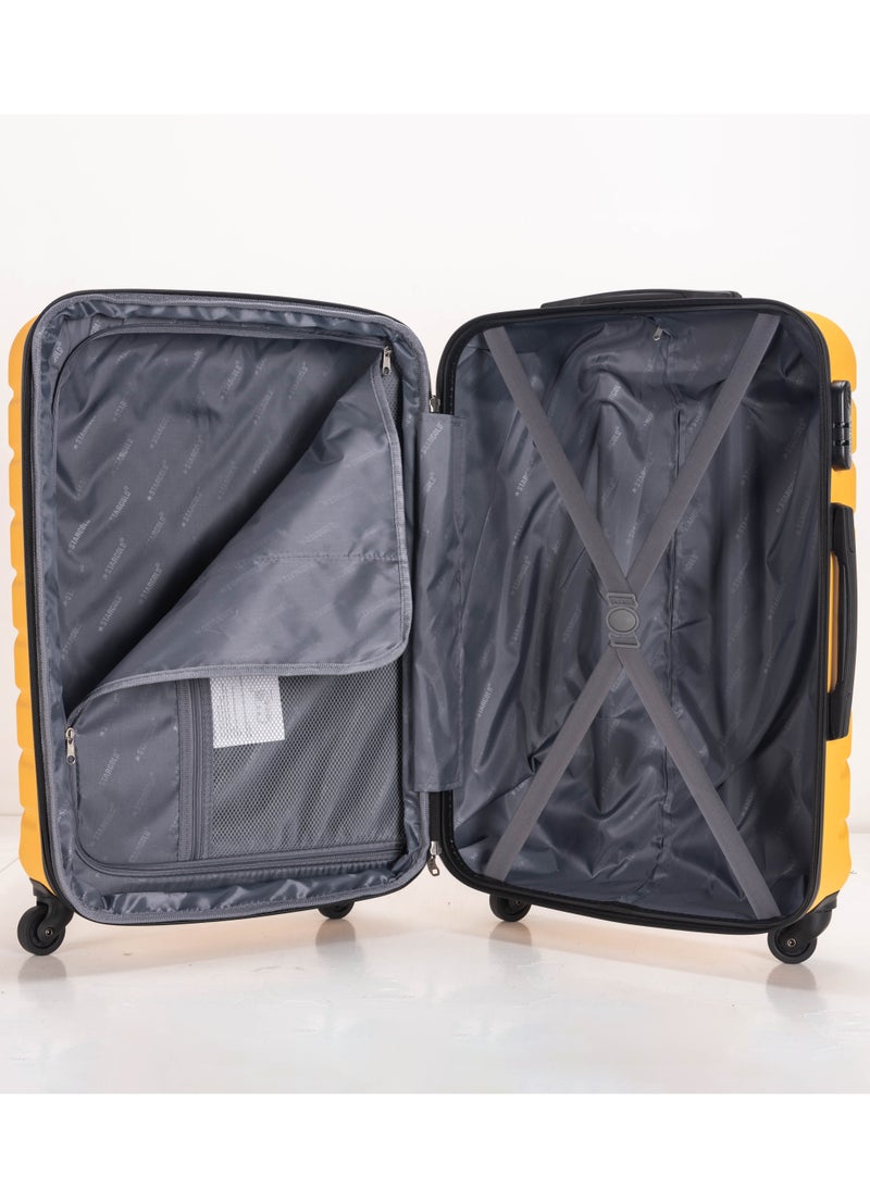 ستارجولد 4 عبوات من عربة أمتعة مقفلة ذات رقم دوار للجانب الصلب - Image 4