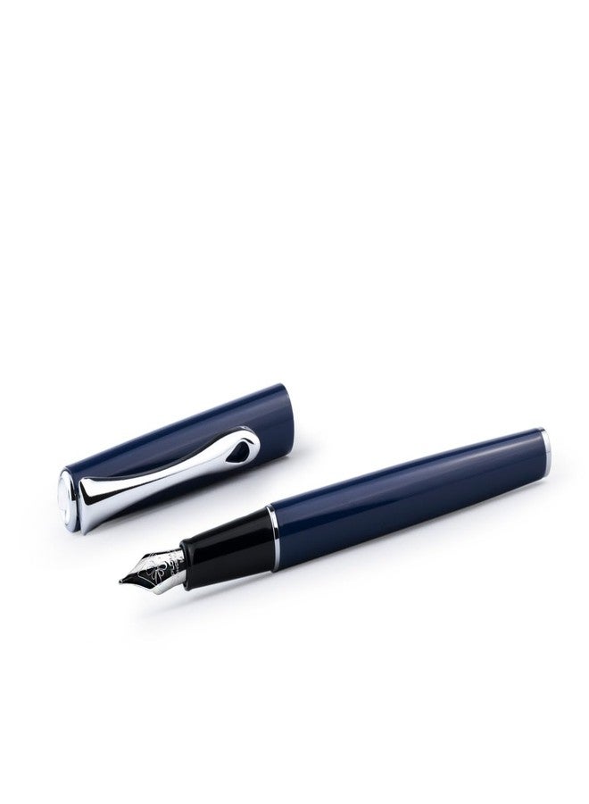 DIPLOMAT Traveller Navy Blue CT Fountain Pen (F) D40707023 - Image 1