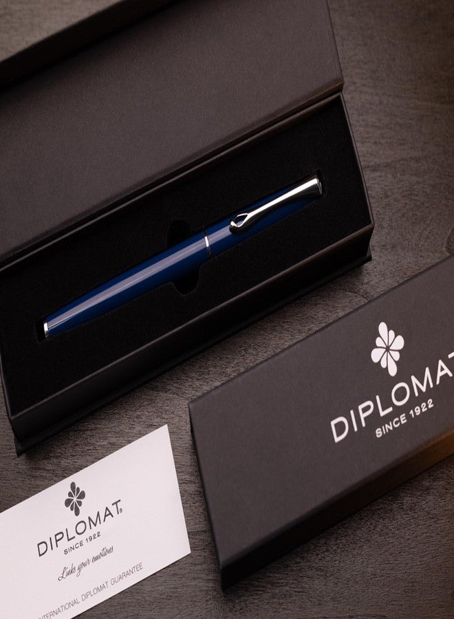 DIPLOMAT Traveller Navy Blue CT Fountain Pen (F) D40707023 - Image 5