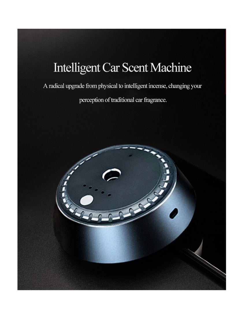 المرأة سيارة منعش الهواء - الراقية الذكية رذاذ العطر، قابل للتعديل ناشر الكهربائي، USB قابل للشحن، طويلة الأمد رائحة أنثوية، ركب السيارة ناشر العطر مع الزيت الأساسي الزهري (المرأة) - Image 3