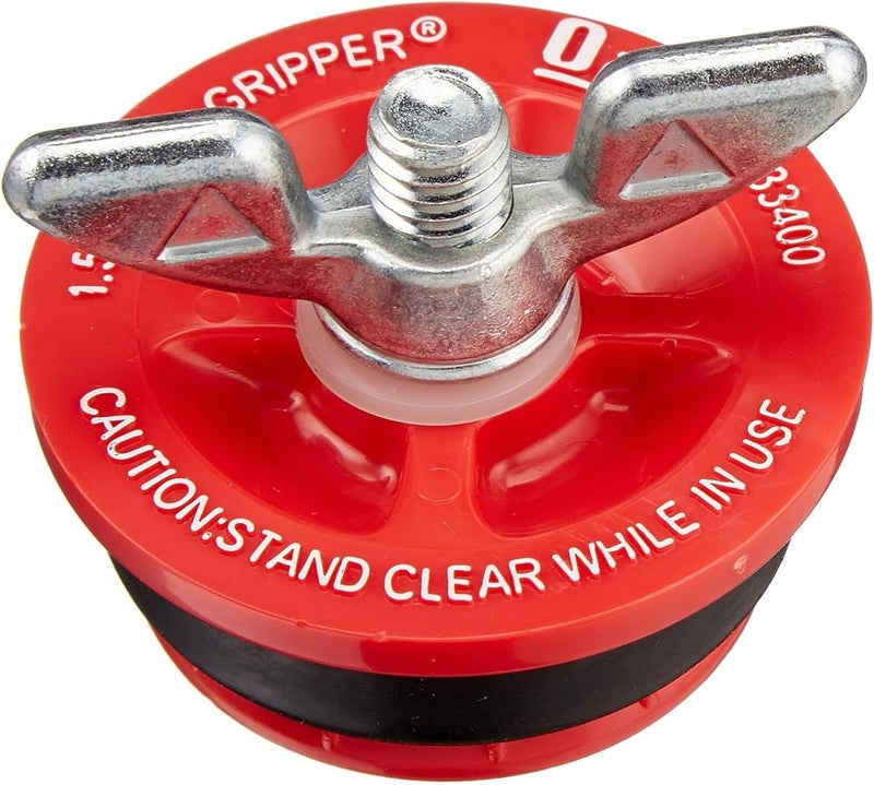 Oatey 33400 Mechanical Test Plug - 1.5 Inch, Plastic, Red, 5 Psi Back, 110 Deg F - Image 1