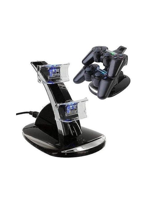 Otvo PlayStation 3 Controller Charger, Dual Controller Charging Dock With Micro USB Cable