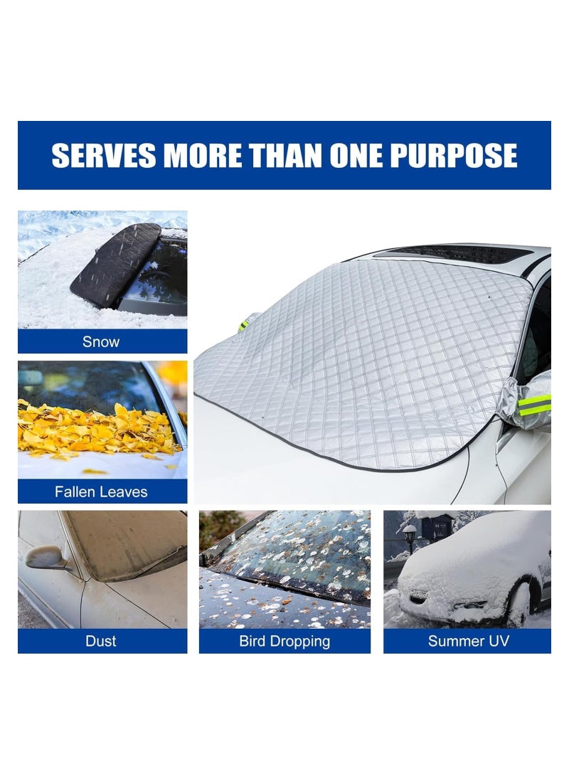 SYOSI Windshield Frost Cover for Ice and Snow Automotive Exterior Accessories Winter Car Accessories for Windshield Protection for Cars Trucks Vans SUVs Standard - Image 5