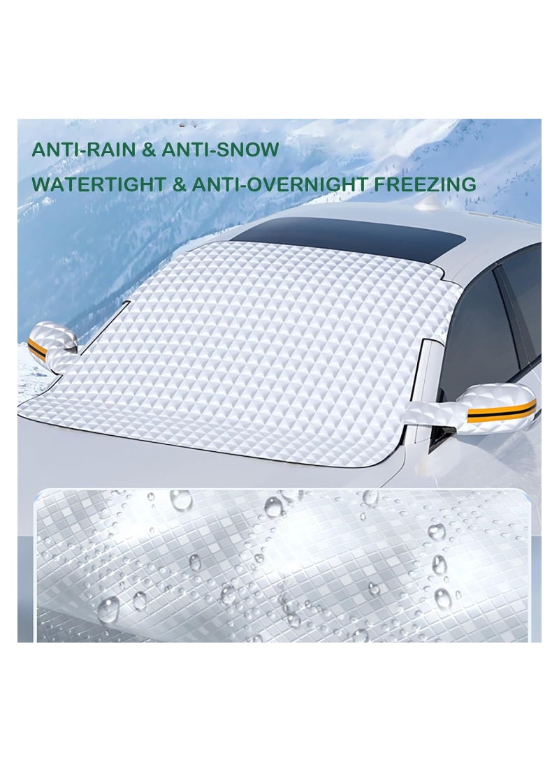 SYOSI Windshield Frost Cover for Ice and Snow Automotive Exterior Accessories Winter Car Accessories for Windshield Protection for Cars Trucks Vans SUVs Standard - Image 3