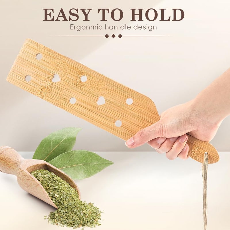 GORGECRAFT Beech Wood Paddle with Heart Airflow Holes Lightweight Bamboo Greek Fraternity Sorority Wooden Paddle with Smooth Surface for Camping Hiking Picnics 13.23x2.83inch - Image 4