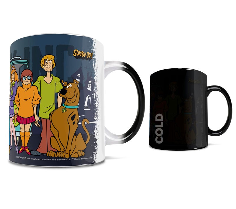Morphing Mugs Scooby Doo  Scooby Gang Mystery Inc  One 11 oz Color Changing Heat Sensitive Ceramic Mug  Image Revealed When HOT Liquid Is Added