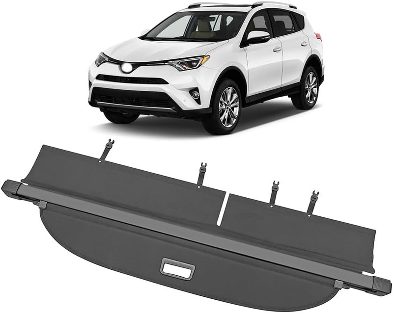 VESUL Retractable Rear Trunk Cargo Cover for Toyota RAV4 (2013-2018) - Security Shade Shield Tonneau Cover - Image 1