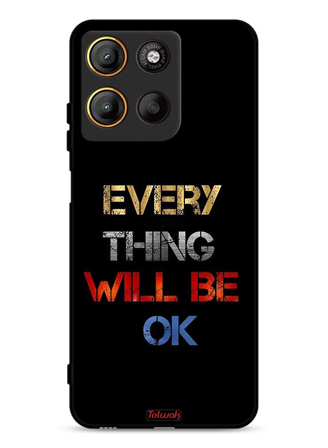 Tolwak Motorola Moto G15 Protective Case Cover Everything Will Be Ok
