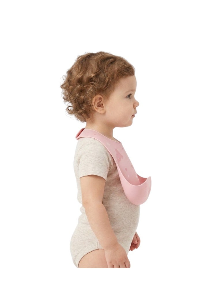 Bambimici Silicone Baby Bib - Pink Unicorn - Image 3
