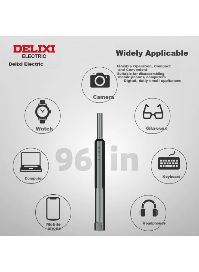Delixi Delisai Screwdriver Set For Mobile Phone Notebook Dust Cleaning Computer Repair Multi-function Household Disassembly Tool - Image 2