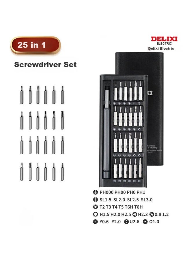 Delixi Delisai Screwdriver Set For Mobile Phone Notebook Dust Cleaning Computer Repair Multi-function Household Disassembly Tool - Image 1