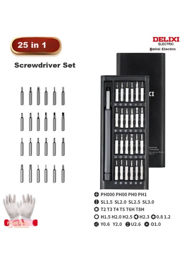 Delixi Delisai Screwdriver Set For Mobile Phone Notebook Dust Cleaning Computer Repair Multi-function Household Disassembly Tool - Image 5
