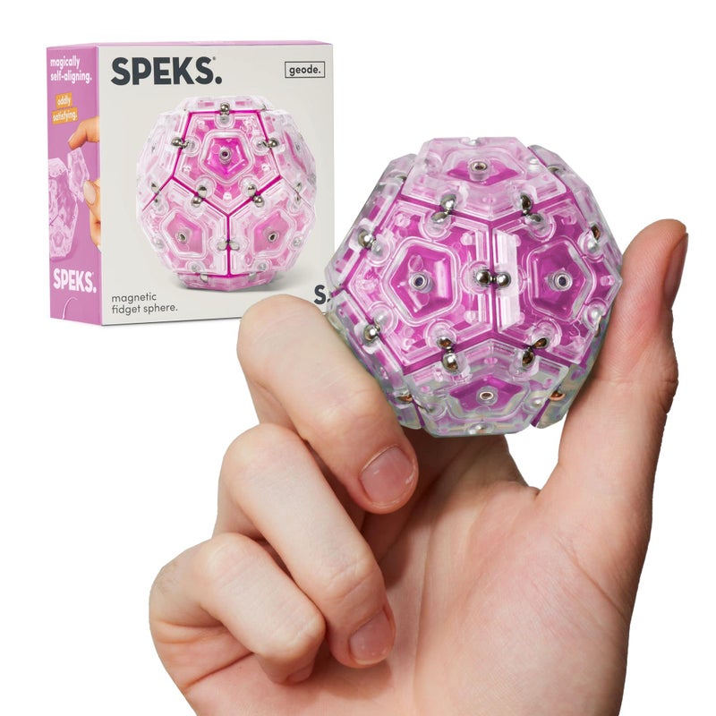 Speks Geode Magnetic Fidget Toy Sensory Desk Toy for Adults Teens 14 Stress Relief Gift Sphere Rose - Image 2