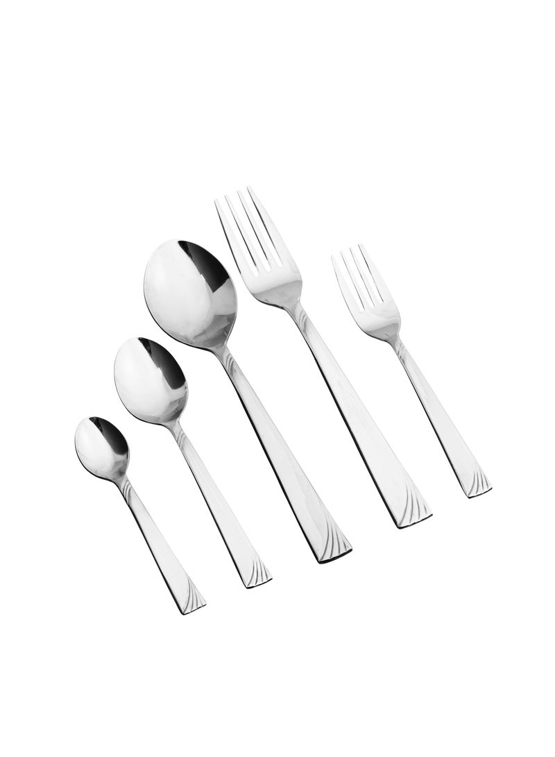 Hic 30 Piece Japanese Silver Stainless Steel Spoon Set - Image 1