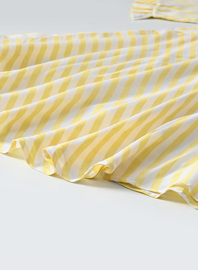 BELLA MODA Striped Collared Dress - Image 5