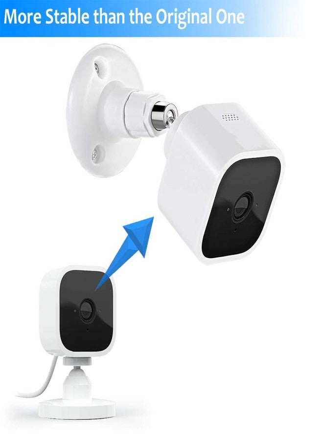 حامل جداري لكاميرا Tazomi Blink Mini، حامل قابل للتعديل بزاوية 360 درجة لكاميرا Blink Mini الداخلية، أسود، معدني، بلاستيك ABS، حامل جداري، عبوة من قطعتين - Image 3