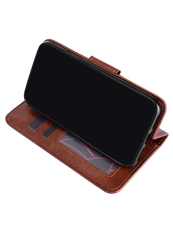 erorex Case For iPhone 13 Crystal Texture Horizontal Flip Leather Case with Holder & Card Slots & Wallet - Image 5