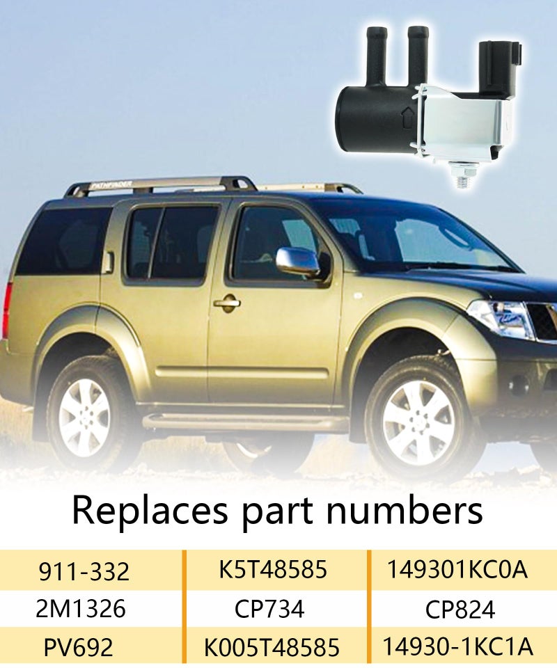 GIBACAD 911-332 Vapor Canister Purge Valve Solenoid Compatible With Nissan Sentra 2013-2021,Versa 2011-2021,Juke 2011-2015,Note 2014-2018,Repalce K5T48585 K005T48585 14930-1KC0A 14930-1KC1A - Image 3