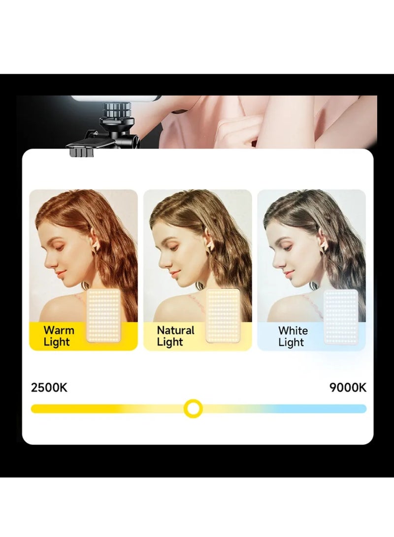MUDISO D10 120 LED Video Light LED Camera Light 360° Portable Photography Lighting Type-C 3000mAh Rechargeable Battery CRI 95+ 2500k-9000K On Camera Light Fill Light Continuous Working Time 90+ Minutes - Image 4