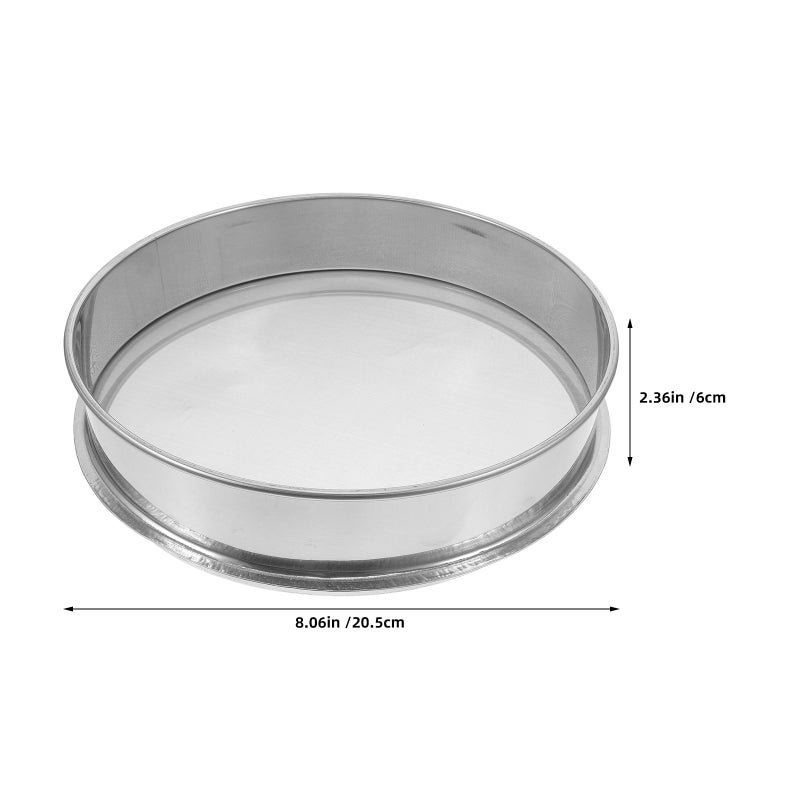 Filter: 20cm Stainless Steel Round Fine Mesh Sieve - Mesh Industrial Glaze Mud Strainer Basket for Pottery - Strainer for Studio Use - Image 5