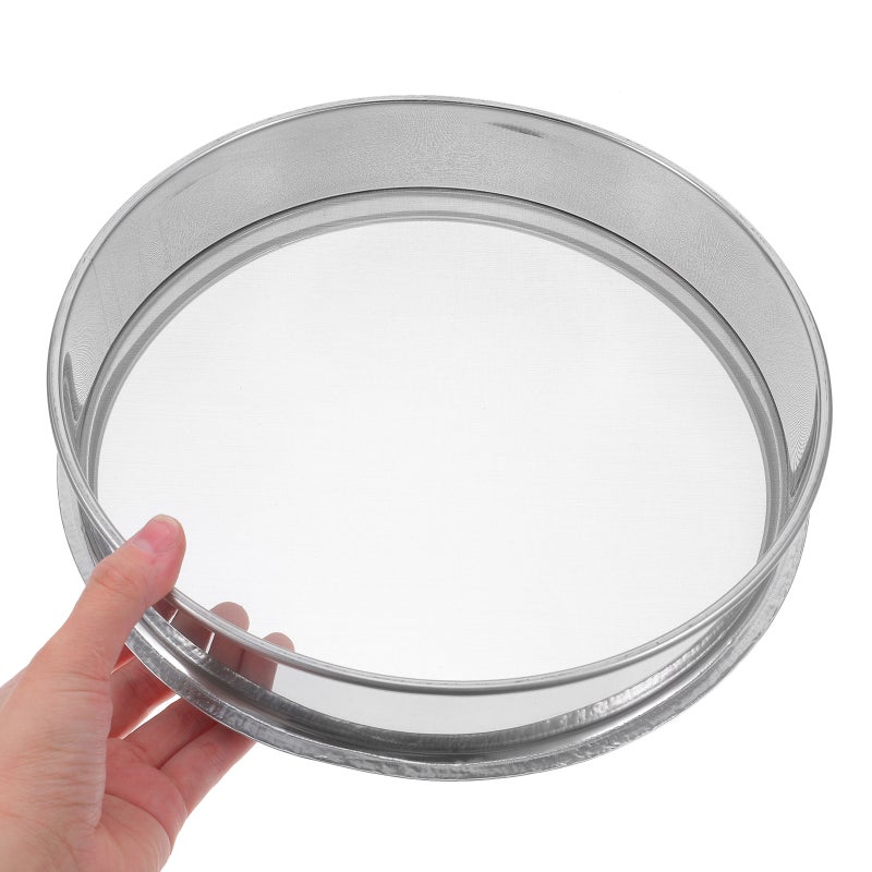 Filter: 20cm Stainless Steel Round Fine Mesh Sieve - Mesh Industrial Glaze Mud Strainer Basket for Pottery - Strainer for Studio Use - Image 4