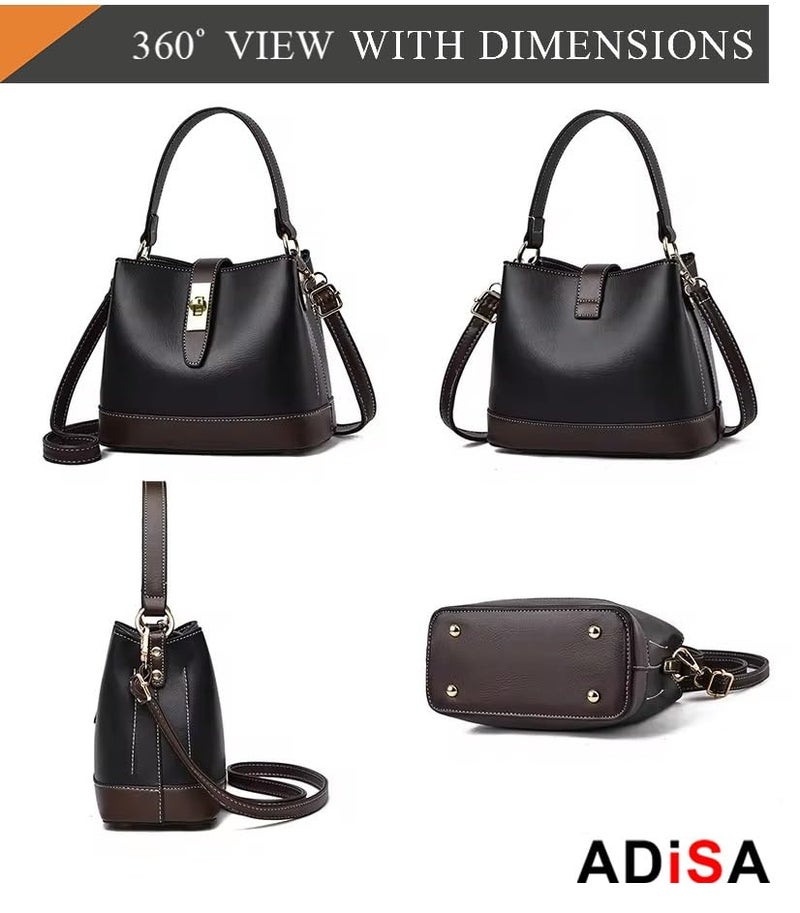 ADISA حقيبة كتف دلو للبنات والنساء مع حزام (SL5139) - Image 2