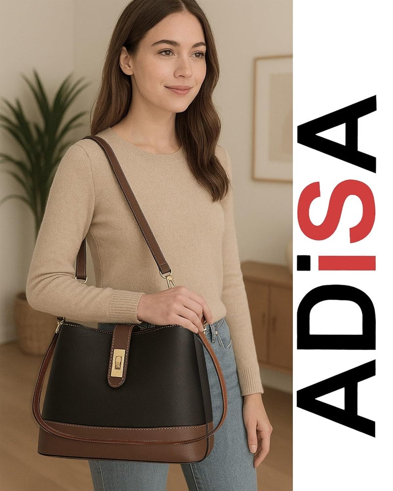 ADISA حقيبة كتف دلو للبنات والنساء مع حزام (SL5139) - Image 4