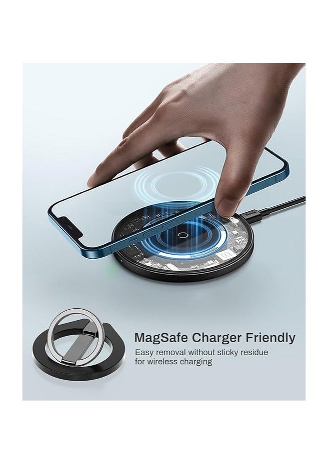 ريبنيو قبضة هاتف مغناطيسية Rcp200 حامل حلقة هاتف قابل للتعديل مع حلقة مسند للإصبع، قبضة هاتف قابلة للإزالة ملحقات لسلسلة iPhone و(الهواتف الذكية الأخرى تحتاج إلى حلقة حديدية) - Image 2